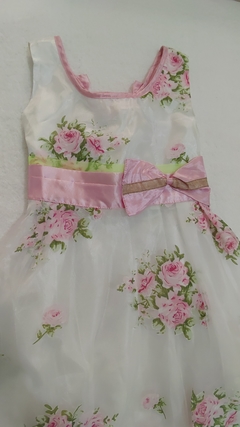 Vestido Infantil Florido Rosa - comprar online