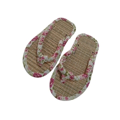 Chinelo Oriental com Estampa floral Magenta