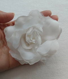 Flor Para Cabelo Enfeite - Branco - comprar online