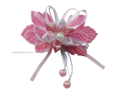 Kanzashi Flor De Cabelo Oriental Rosa *