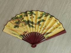 Leque Grande Oriental De Bambo Tsuru - Modelo 20