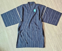 Kimono Japonês Jimbei SIJIRAORI Infanto- Juvenil - Azul escuro - comprar online