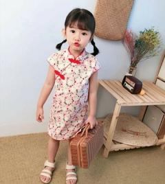 Vestido Infantil Oriental em algodão - Coelhinhos na internet