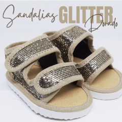 Sandalias No caminantes #GlitterDorado - LORE VE