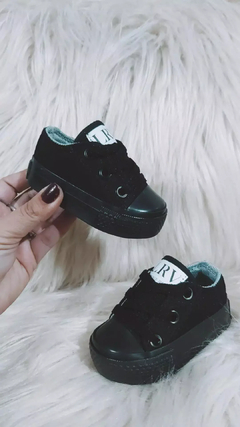 Zapatillas Lona #TotalBlack en internet