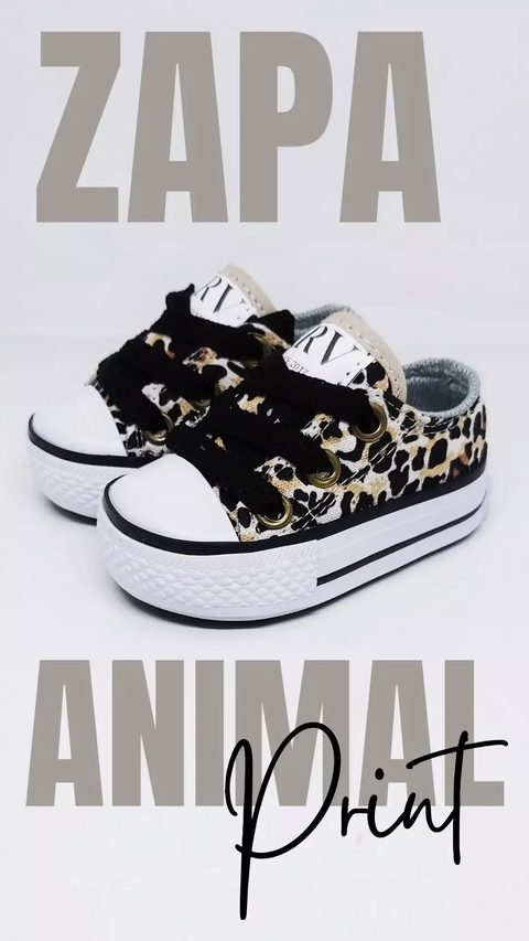 ZAPATILLA CAÑA BAJA #AnimalPrint