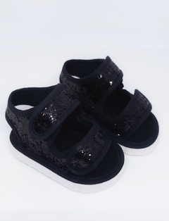 Sandalias No Caminantes #GlitterNegro - LORE VE