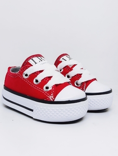 ZAPATILLAS LONA CAÑA BAJA #Rojas - comprar online