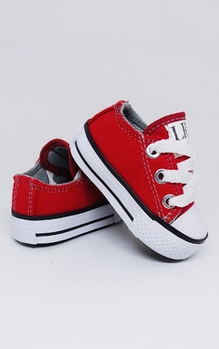 ZAPATILLAS LONA CAÑA BAJA #Rojas - tienda online