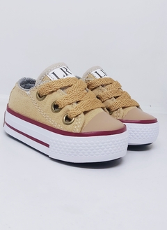 ZAPATILLAS LONA CAÑA BAJA #Beige - tienda online