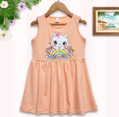 Vestido algodón nena #Gatita