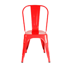 Silla Tolix de Metal Rojo Outlet - comprar online