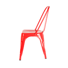 Silla Tolix de Metal Rojo Outlet - comprar online