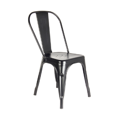 Silla Tolix de Metal Negro Outlet en internet