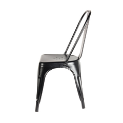 Silla Tolix de Metal Negro Outlet - comprar online