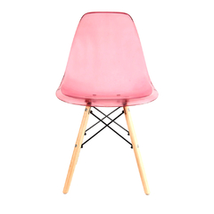 Sillas Eames Transparentes Rosas x6 en internet