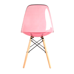 Silla Eames Transparente-Rosa - tienda online