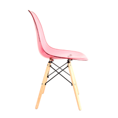 Silla Eames Transparente-Rosa - HOME KONG