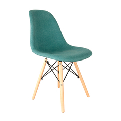 Silla Eames Tapizada Verde Petróleo en internet