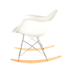 Sillón Mecedor Eames Blanco x2