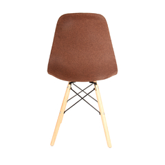 Imagen de Silla Eames Tapizada Marrón Oscuro