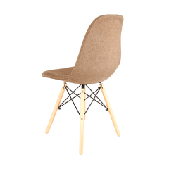 Silla Eames Tapizada Marrón Claro