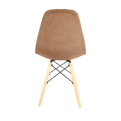 Imagen de Silla Eames Tapizada Marrón Claro