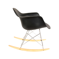 Sillón Mecedor Eames Negro x2 - HOME KONG