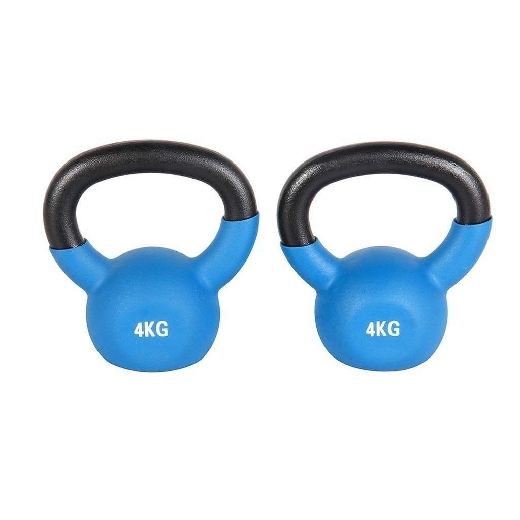 Pesas Rusas Kettlebell 4Kg Neoprene Fitness x2 Unidades