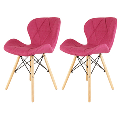 Silla Butterfly Rosa x2