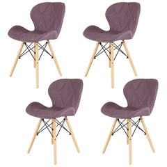 Silla Butterfly Violeta x4