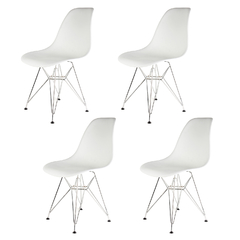 Sillas Eames Eiffel Blancas x4