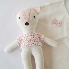 Muñeco de Tela Zorrito Rosa - comprar online