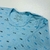 Pijama canelado estampado azul - comprar online