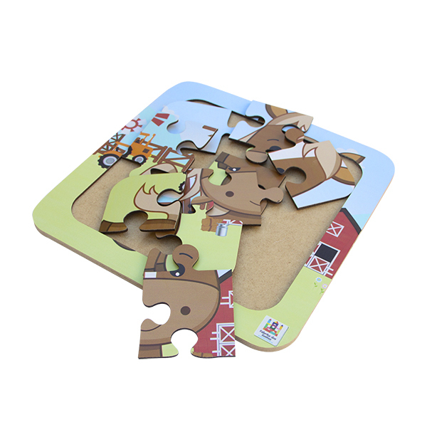 Puzzle de madeira com 9 peças Personalizado