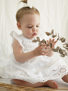 Vestido blanco para niñas hotsell