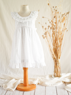Vestido plumeti blanco hot sale