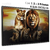 Quadro Decorativo - Família leões Creapixel Art com 1 , 2 ou 3 filhotes cod0049