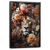 Quadro Decorativo - Leão na vertical floral cod0251