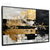 Quadro Decorativo - Abstratos Efeito em acrílico preto e dourado cod0202