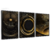 Quadros Decorativos - Conj. Abstrato espiral BLACK & GOLD cod0080