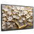 Quadro Decorativo - Árvore de rosas branca e galhos dourado cod0108