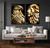 Quadros Decorativos - Conj. 2/1 Foco e Fé Black & Gold Creapixel Art cod0089 - comprar online