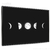 Quadro Decorativo - Fases lunares com fundo escuro cod0184