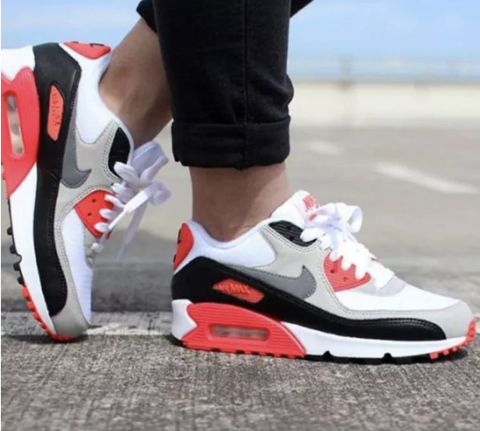 Tênis NK Air Max 90 - Branco/Azul - LF.EMIMPORTS