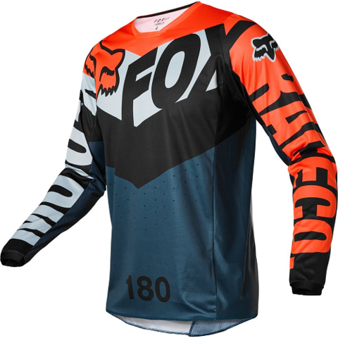 JERSEY FOX 180 TRICE GRY ORG Uniformes Enduro