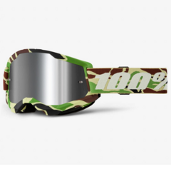 GAFAS 100% STRATA 2 WAR CAMO LENTE SILVER ESPEJO