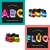 KIT ABC 8 COLORES SURTIDOS + KIT FLUO 4 COLORES PINTURA PARA TELA OH MY CHALK!