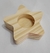 PORTAVELA FIGURA ESTRELLA MADERA PINO 10CM - comprar online