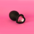 Plug anal de silicona con joya rosada de corazón 'Silicone Plug Pink'
